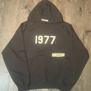 1977 Fear of God Essentials Iron Balck Hoodie Authentic Size M